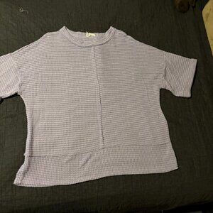 Fantastic Fawn Boxy Light Purple Top‎ Medium